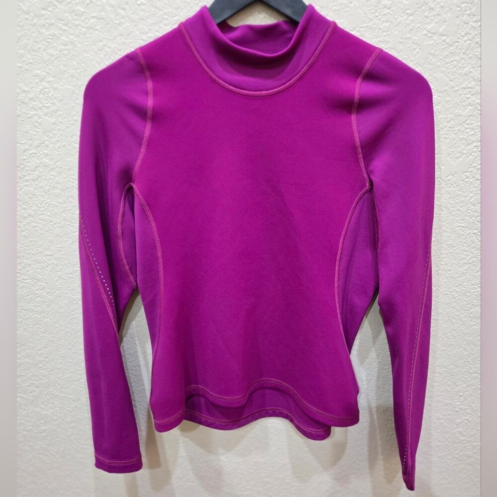 Lululemon Fitted Pink Purple Long Sleeve Sweater Pullover Medium Like New